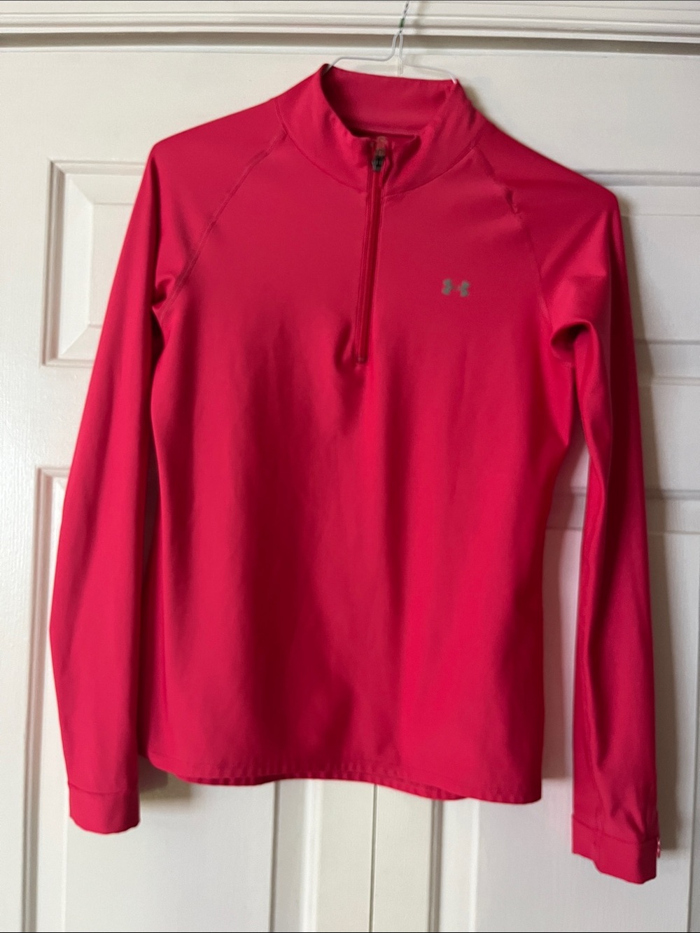 Under Armour Women's Hot Pink 1/4 Zip Athletic Pullover Size M